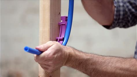 pex metal stub to stub bracket|mounting pex to concrete wall.